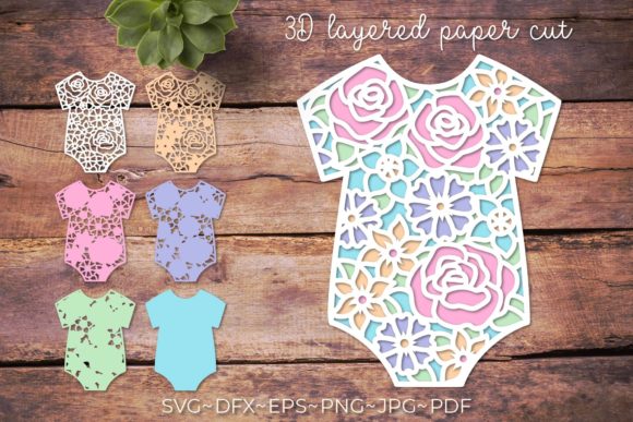 3d Baby Shower New Baby Card Layered Graphics and Crafts Review