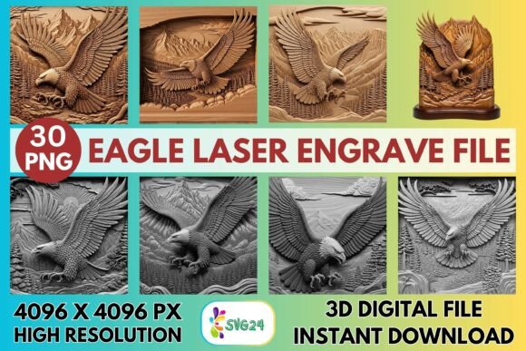 3D Eagle Laser Engrave File PNG Review for Real Projects