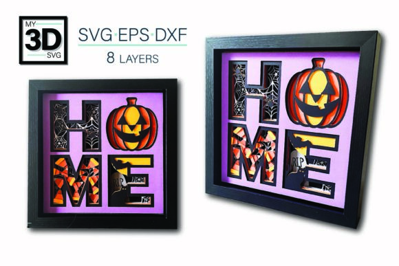 3D Halloween Home SVG Review: A Spooky Shadow Box for Creative Projects