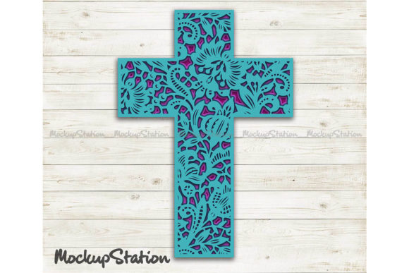 3D Layered Cross Mandala: 3D SVG Shapes for Editorial Design