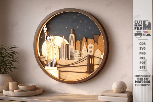 3D Layered Wall Art Laser Cut for Modern Decor and Commercial Use