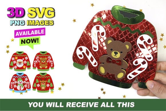 Christmas Ugly Sweater 3D SVG Review for Real-World Crafting