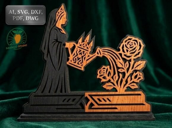 Gothic Lady Roses 3D Layered Laser Review
