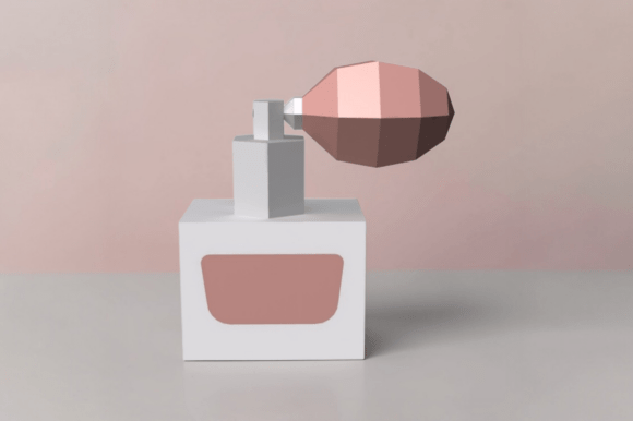 Perfume Bootlr Favor - 3D Papercraft for Creative Branding