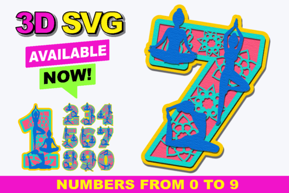Yoga Numbers 3D SVG Review